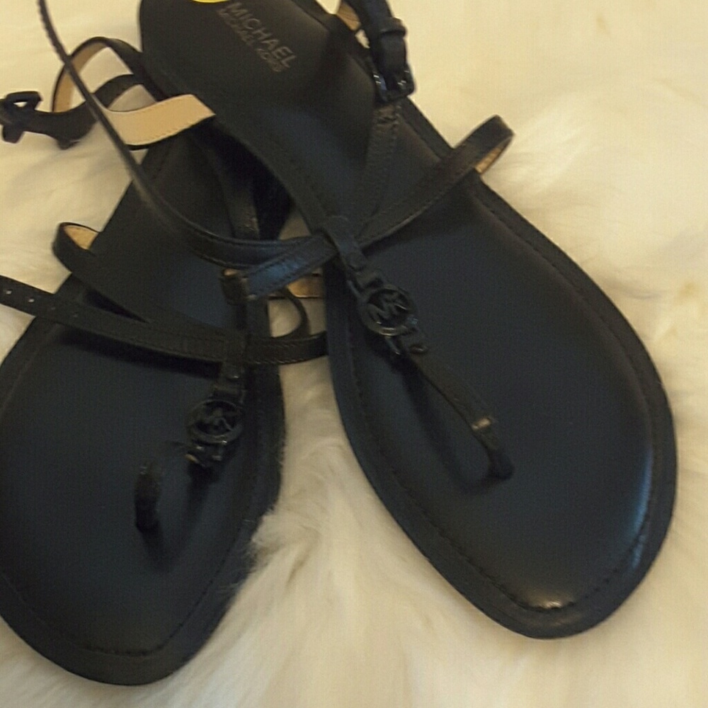 Michael kors flat sandals in black - Picture 1 of 8